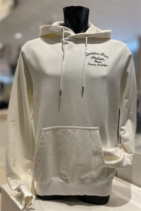 white dior hoodie men's|christian dior paris hoodie.